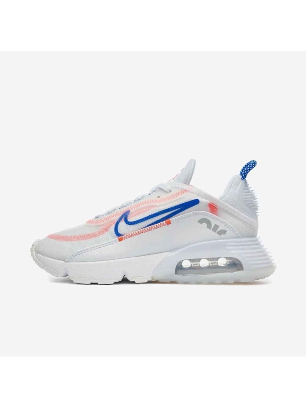 Nike Air Max 2090 White Racer Blue Flash Crimson CT1290 100 Women's Sz 6
